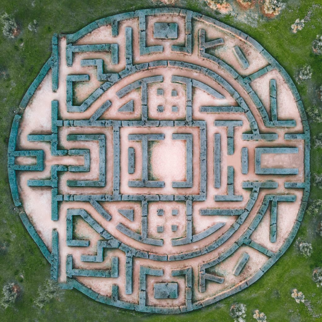 So könnte das Labyrinth ausgesehen haben, in das die Umstände den Minotauros gezwungen haben